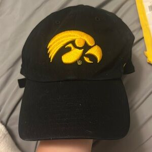 Black Iowa Hawkeyes Hat